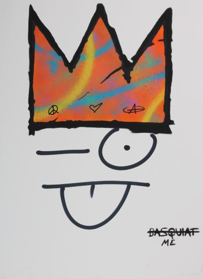 ZIEGLER T My Kid Just Ruined My Basquiat (Najanra) - Peinture au pochoir sur papier 2