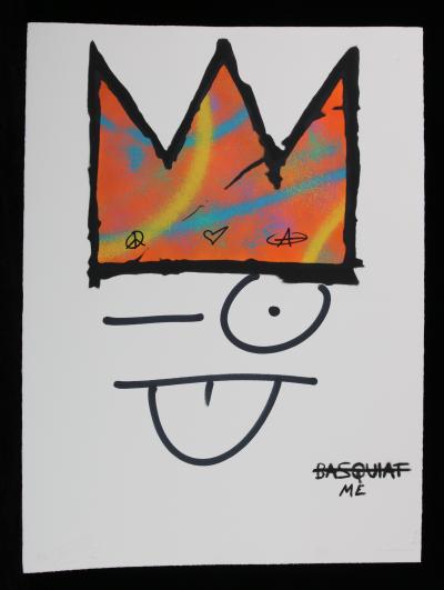 ZIEGLER T My Kid Just Ruined My Basquiat (Najanra) - Peinture au pochoir sur papier 2