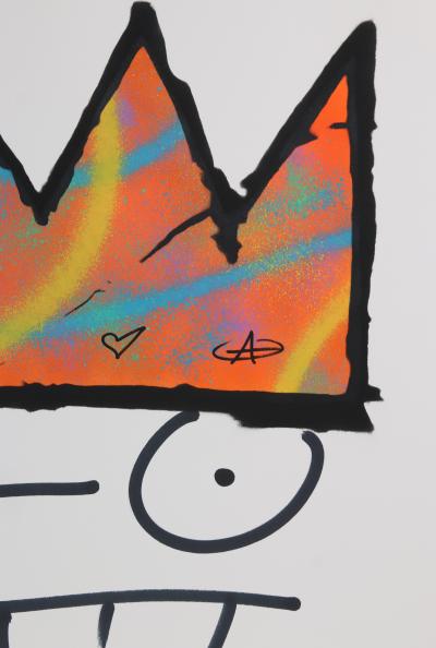 ZIEGLER T My Kid Just Ruined My Basquiat (Najanra) - Peinture au pochoir sur papier 2
