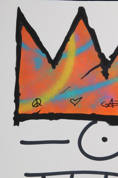 ZIEGLER T My Kid Just Ruined My Basquiat (Najanra) - Peinture au pochoir sur papier 2