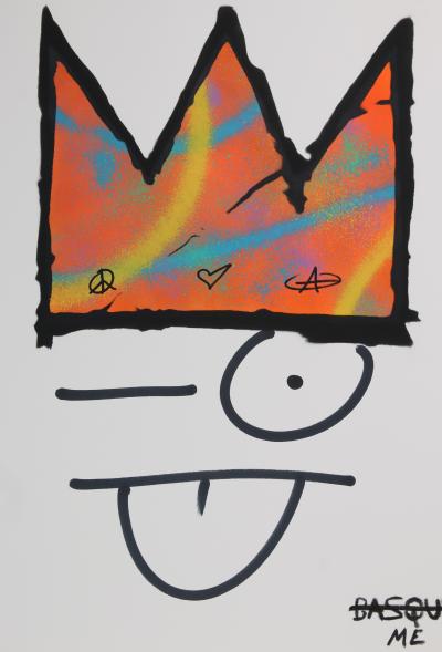 ZIEGLER T My Kid Just Ruined My Basquiat (Najanra) - Peinture au pochoir sur papier 2