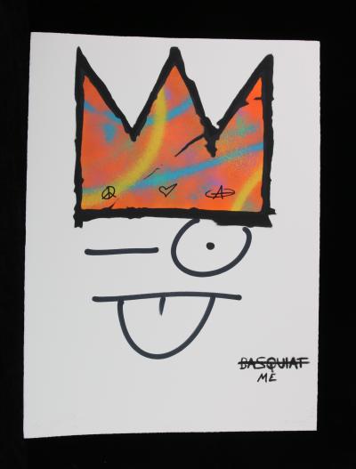 ZIEGLER T My Kid Just Ruined My Basquiat (Najanra) - Peinture au pochoir sur papier 2