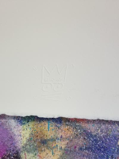 ZIEGLER T - Peace Love and Anarchy Balloon Girl - Peinture au pochoir sur papier 2