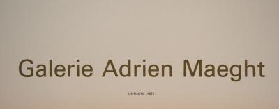 Eduardo CHILLIDA  - Adrien Maeght 1966 - Lithographie 2