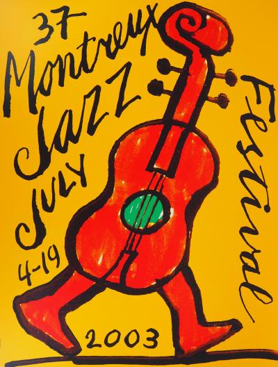 Ted SCAPA - Guitare dansante, 2003 - Sérigraphie signée 2
