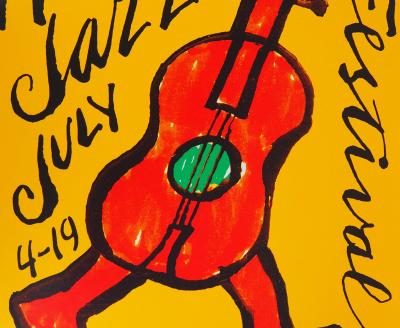 Ted SCAPA - Guitare dansante, 2003 - Sérigraphie signée 2