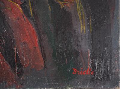 Roger BRIELLE - Le Calvaire - Huile originale sur toile, Signée 2