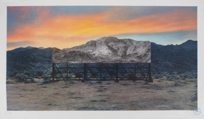 JR - Tehachapi mountain, 2021 - Impression lithographique signée 2