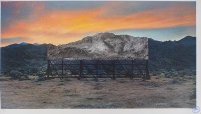JR - Tehachapi mountain, 2021 - Impression lithographique signée 2