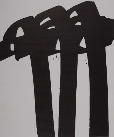 Pierre SOULAGES - Galerie de France, 1972 - Affiche lithographique offset 2
