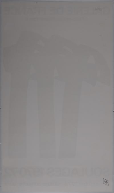 Pierre SOULAGES - Galerie de France, 1972 - Affiche lithographique offset 2