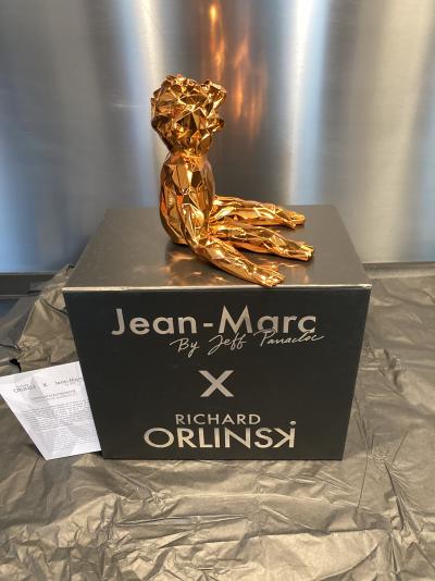 Richard ORLINSKI x Jeff PANACLOC - Jean Marc Spirit Orange - Sculpture 2
