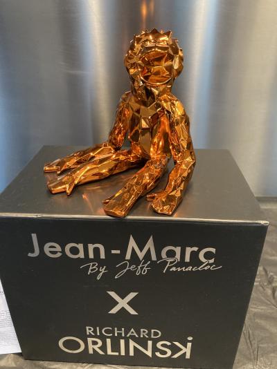 Richard ORLINSKI x Jeff PANACLOC - Jean Marc Spirit Orange - Sculpture 2
