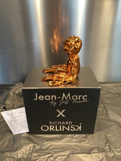 Richard ORLINSKI x Jeff PANACLOC - Jean Marc Spirit Orange - Sculpture 2