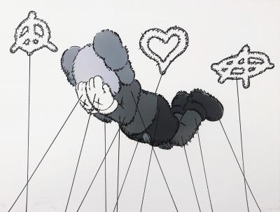 ZIEGLER T - My Kid Just Ruined My Kaws - Peinture au pochoir sur papier 2