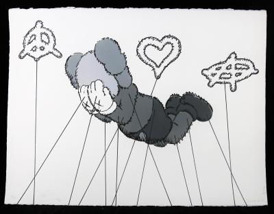 ZIEGLER T - My Kid Just Ruined My Kaws - Peinture au pochoir sur papier 2