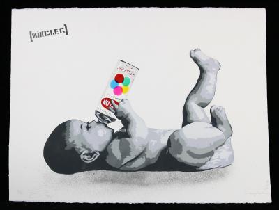 ZIEGLER T-  Next Generation - Peinture au pochoir sur papier 2
