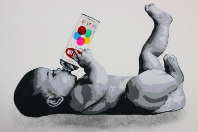 ZIEGLER T-  Next Generation - Peinture au pochoir sur papier 2