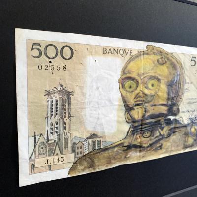 Cisco - Tatooine , 2024 - Acrylique sur billet 2