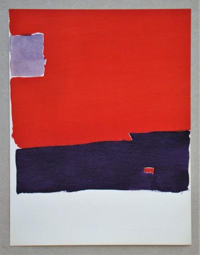 Nicolas DE STAËL (d’après) - Composition Paysage, 1959 - Pochoir en couleurs 2