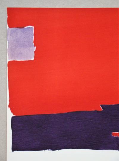 Nicolas DE STAËL (d’après) - Composition Paysage, 1959 - Pochoir en couleurs 2