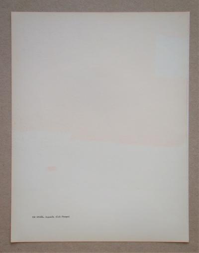 Nicolas DE STAËL (d’après) - Composition Paysage, 1959 - Pochoir en couleurs 2