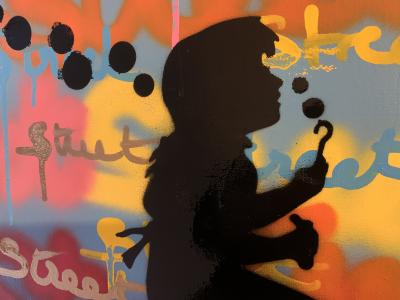 Andrea VAN DER HOEVEN - Little Girl, 2022 - Technique mixte sur toile 2