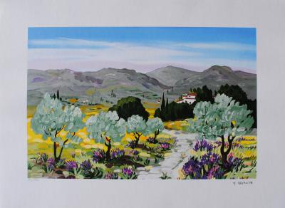 Anne-Marie BRIANTE - Magnifique Provence - Lithographie originale signée et numérotée 2