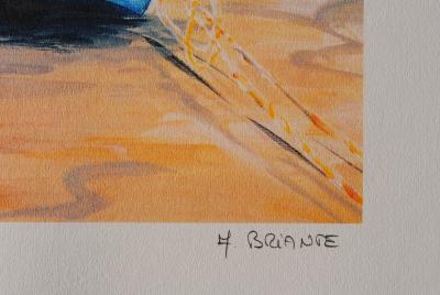 Anne-Marie BRIANTE - La barque - Lithographie originale signée et numérotée 2