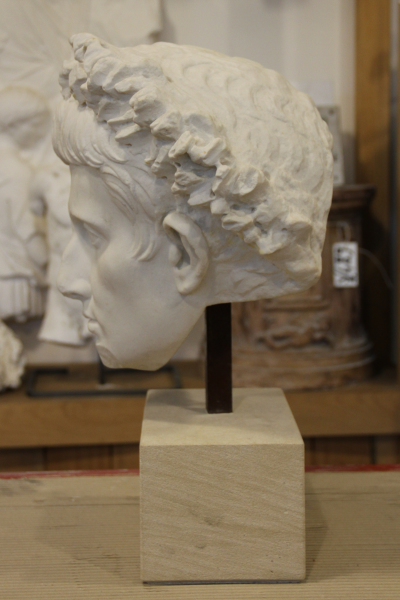 Portrait d’Auguste couronné - Reproduction en résine et poudre de marbre 2