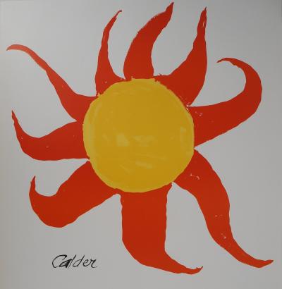 Alexander CALDER - Théâtre du soleil - Lithographie originale signée 2