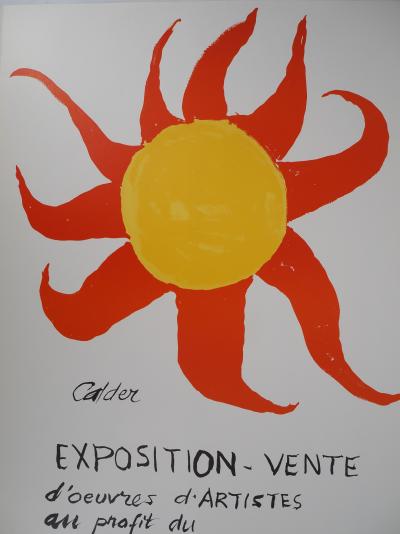 Alexander CALDER - Théâtre du soleil - Lithographie originale signée 2