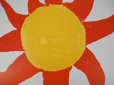 Alexander CALDER - Théâtre du soleil - Lithographie originale signée 2