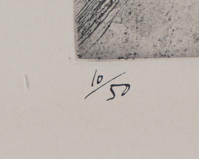 Michel CIRY : La Prosternation - Gravure originale signée 2