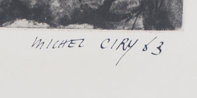 Michel CIRY : La Prosternation - Gravure originale signée 2