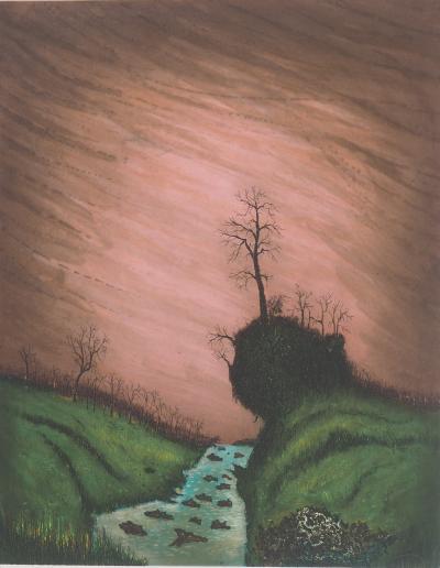 J.J.J Rigal - Haute-Loire : Les gorges de l’Allagnon - Gravure originale signée 2