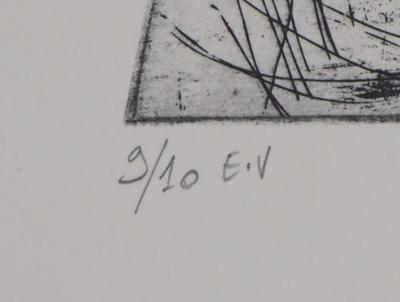 Agnès DUBART- Hommage à Munch : le Cri, 2009 - Gravure originale signée 2