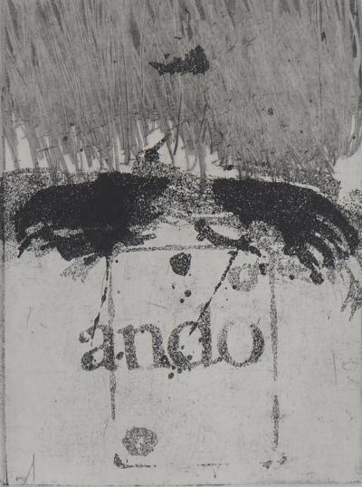 Ricardo COLMENARES - Les Andes, 1993 - Gravure originale signée 2
