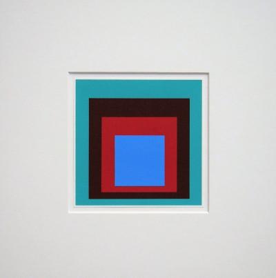 Josef ALBERS (d’après) - Hommage au Carré - Bleu protégé, 1968 - Sérigraphie 2