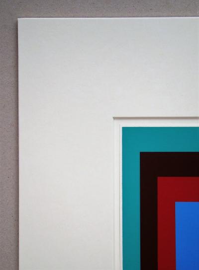 Josef ALBERS (d’après) - Hommage au Carré - Bleu protégé, 1968 - Sérigraphie 2