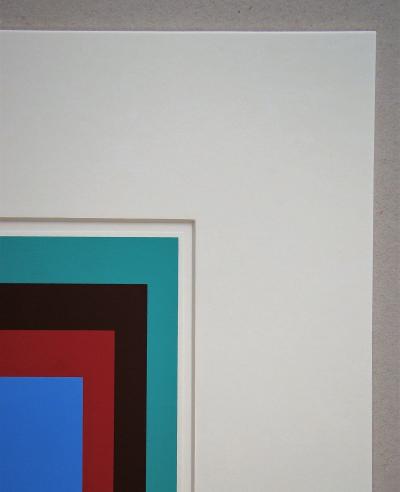 Josef ALBERS (d’après) - Hommage au Carré - Bleu protégé, 1968 - Sérigraphie 2