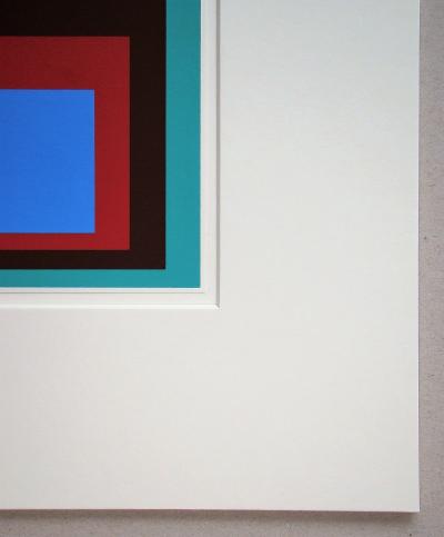 Josef ALBERS (d’après) - Hommage au Carré - Bleu protégé, 1968 - Sérigraphie 2
