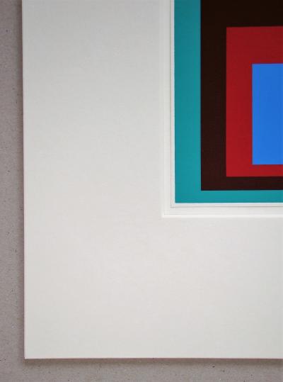 Josef ALBERS (d’après) - Hommage au Carré - Bleu protégé, 1968 - Sérigraphie 2