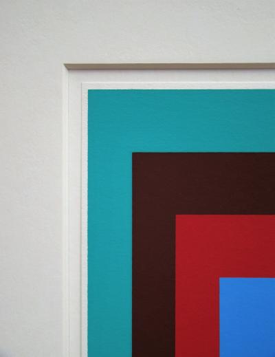 Josef ALBERS (d’après) - Hommage au Carré - Bleu protégé, 1968 - Sérigraphie 2