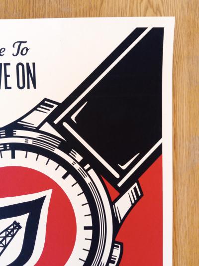 Shepard FAIREY (Obey) - Time To move on, 2015 - Sérigraphie signée et numérotée 2