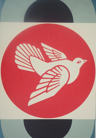Shepard Fairey - Geometric Blue - Sérigraphie signée 2