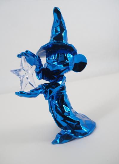Richard ORLINSKI x Disneyland Paris : Mickey Sorcier (Chrome Blue) - Sculpture 2