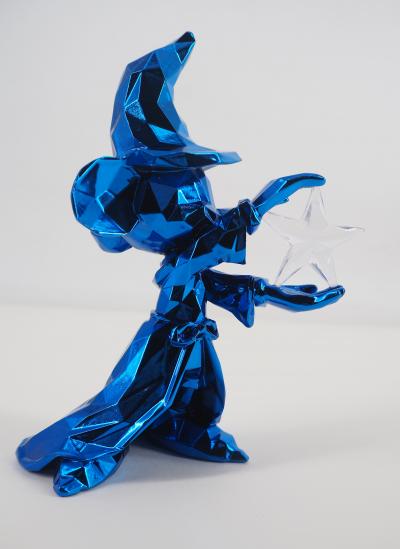 Richard ORLINSKI x Disneyland Paris : Mickey Sorcier (Chrome Blue) - Sculpture 2