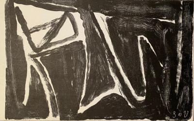 Bram VAN VELDE - Composition noire, 1965 - Lithographie 2