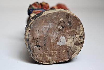 Chine - Maternité - Sculpture en bois polychrome 2